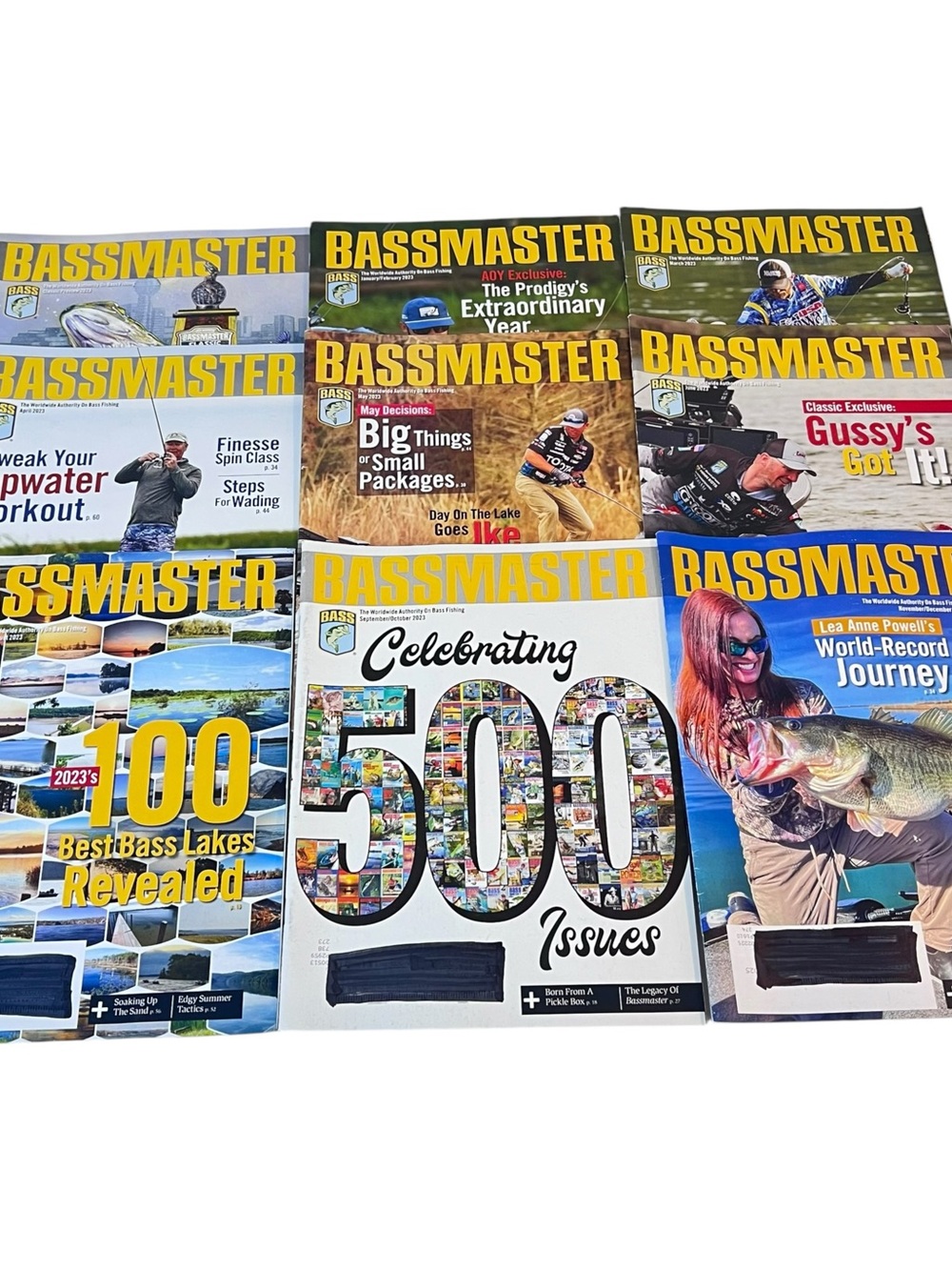 Bassmaster 2023 Complete Set of 2023 Magazines Lot of 9